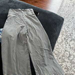 Striped Gray and White Pants
